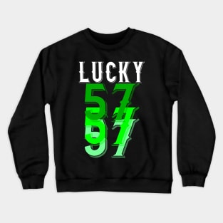 57th Age Birthday Lucky 7 Crewneck Sweatshirt